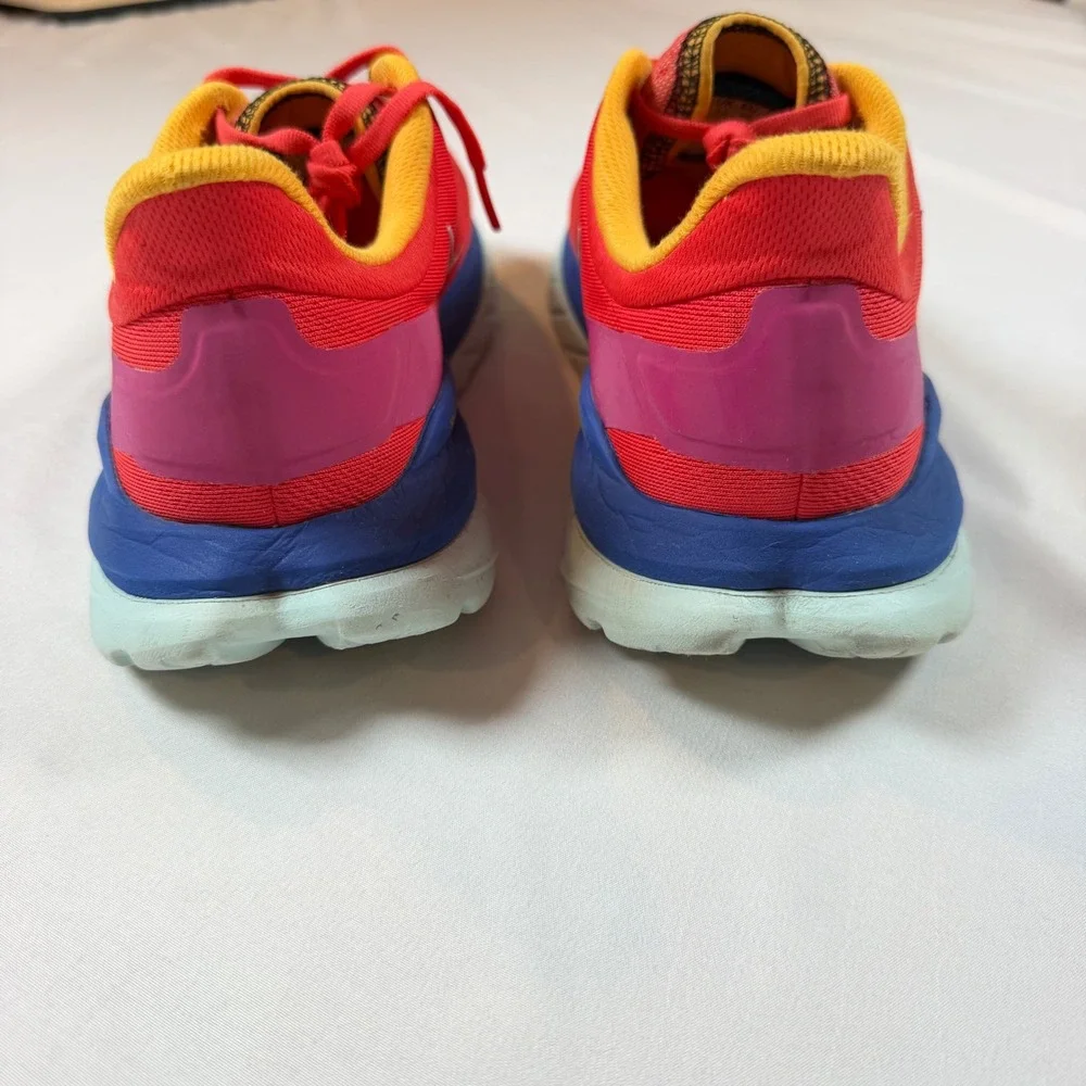 Hoka One One Women's Mach 4 1113529 FBLN Red Blue Running Shoes Sneakers Size 11